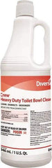 Diversey - 32 oz Squeeze Bottle Liquid Toilet Bowl Cleaner - Mint Scent, Nonacidic, Toilets - Americas Tooling