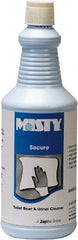 Misty - 32 oz Bottle Liquid Toilet Bowl Cleaner - Mint Scent, Disinfectant, Nonacidic, Toilets - Americas Tooling