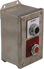 Schneider Electric - 2 Operator, Projecting Pushbutton Control Station - Start, Stop (Legend), Momentary Switch, 1NO/2NC Contact, NEMA 13, 3, 4 - Americas Tooling