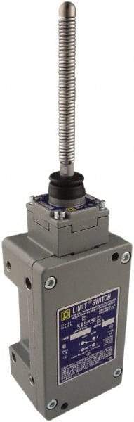 Square D - SPDT, 2NC/2NO, 600 Volt Screw Terminal, Cat Whisker Actuator, General Purpose Limit Switch - 1, 2, 4, 6, 12, 13, 6P NEMA Rating, IP67 IPR Rating - Americas Tooling