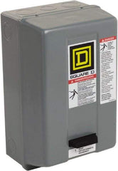 Square D - 110 Coil VAC at 50 Hz, 120 Coil VAC at 60 Hz, 9 Amp, Nonreversible Enclosed Enclosure NEMA Motor Starter - 1 hp at 1 Phase, 1 Enclosure Rating - Americas Tooling