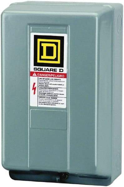 Square D - 1 NEMA Rated, 4 Pole, Electrically Held Lighting Contactor - 30 A (Tungsten), 110 VAC at 50 Hz, 120 VAC at 60 Hz - Americas Tooling