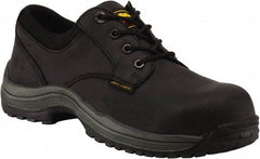 Dr. Martens - Men's Size 7 Medium Width Composite Work Shoe - Black, Leather Upper, Rubber Outsole, 4-1/2" High, Hot Weather, Non-Slip, Electrostatic Dissipative (ESD) - Americas Tooling