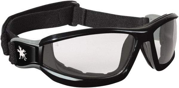 MCR Safety - Size Universal, Clear Polycarbonate Anti-Fog & Scratch Resistant Lens, Hybrid Safety Glasses/Goggles - Direct Vent, Black Thermoplastic Rubber Frame - Americas Tooling