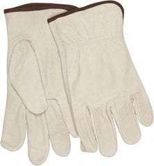 MCR Safety - Size 2XL General Protection Work Gloves - For Work & Driver, Uncoated, Slip-On Cuff, Cream, Paired - Americas Tooling