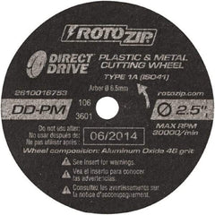 Rotozip - Rotary Cut-Off Wheel - Americas Tooling