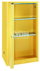 Storage Cabinet - #5460 - 32 x 32 x 65" - 60 Gallon - w/2 shelves, 2-door manual close - Yellow Only - Americas Tooling