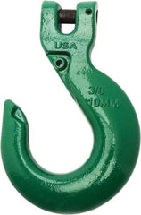 Campbell - 5/8" Chain Diam, 100 Chain Grade Clevis Hook - 22,600 Lb Capacity, 47/64" ID, 47/64" Pin Diam, 2-5/64" Hook Throat - Americas Tooling