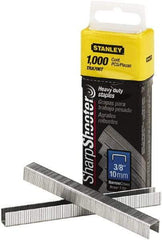 Stanley Bostitch - 0.38" Leg Length, Steel Staple Gun Staples - 80 Sheet Capacity, For Use with Stanley TR150 - Americas Tooling