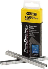 Stanley Bostitch - 1/4" Leg Length, Steel Staple Gun Staples - 80 Sheet Capacity, For Use with Stanley TR150 - Americas Tooling