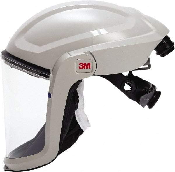 3M - Size Standard, PAPR Compatible Face Shield with Face Shield - Polyethylene, Gray, Adjustable Ratchet, Compatible with 3M Versaflo - Americas Tooling