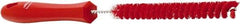 Vikan - 0.6" Diam Polyester Pipe Brush - 12.2" OAL, Stainless Steel Handle - Americas Tooling