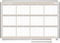 MasterVision - 36" High x 36" Wide Magnetic Dry Erase Calendar - Steel - Americas Tooling