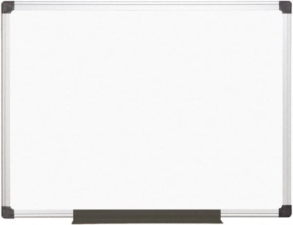 MasterVision - 36" High x 48" Wide Magnetic Dry Erase Board - Porcelain/Steel - Americas Tooling