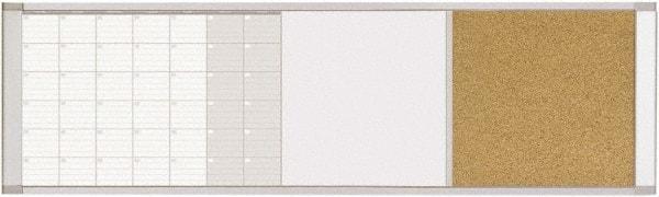 MasterVision - 18" High x 48" Wide Combination, Bulletin/Magnetic Dry Erase - Steel - Americas Tooling