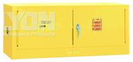 Piggyback Storage Cabinet - #5471 - 43 x 18 x 18" - 12 Gallon - w/2 door manual close - Yellow Only - Americas Tooling