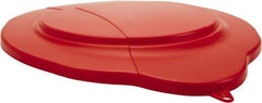 Vikan - 5 Gal Polypropylene Pail Lid - Red - Americas Tooling