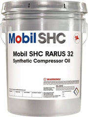 Mobil - 5 Gal Pail, ISO 32, Air Compressor Oil - 30.6 Viscosity (cSt) at 40°C, 5.6 Viscosity (cSt) at 100°C - Americas Tooling