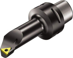 Sandvik Coromant - Right Hand Cut, Size C4, TCMT 221 Insert Compatiblity, Modular Turning & Profiling Cutting Unit Head - 11mm Ctr to Cutting Edge, 70mm Head Length, Through Coolant, Series CoroTurn 107 - Americas Tooling