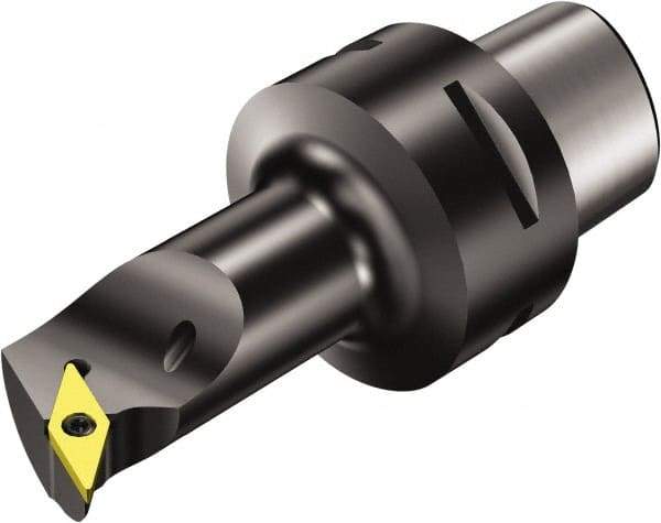 Sandvik Coromant - Right Hand Cut, Size C4, VBMT 332 Insert Compatiblity, Modular Turning & Profiling Cutting Unit Head - 22mm Ctr to Cutting Edge, 110mm Head Length, Through Coolant, Series CoroTurn 107 - Americas Tooling