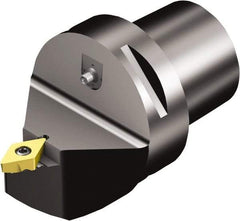 Sandvik Coromant - Neutral Cut, Size C5, TR-DC1308 Insert Compatiblity, Internal Modular Turning & Profiling Cutting Unit Head - 0.5mm Ctr to Cutting Edge, 60mm Head Length, Through Coolant, Series CoroTurn TR - Americas Tooling