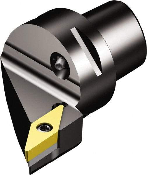 Sandvik Coromant - Left Hand Cut, Size C3, VBMT 11 02 04 & VBMT 2(1.5)1 Insert Compatiblity, Internal Modular Turning & Profiling Cutting Unit Head - 22mm Ctr to Cutting Edge, 40mm Head Length, Through Coolant, Series CoroTurn 107 - Americas Tooling