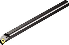 Sandvik Coromant - 16mm Min Bore Diam, 150mm OAL, 12mm Shank Diam, A..SDQCR/L Indexable Boring Bar - DCMT 2(1.5)1, DCMT 07 02 04 Insert, Screw or Clamp Holding Method - Americas Tooling