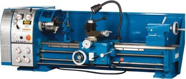 Enco - 12" Swing, 36" Between Centers, 220 Volt, Single Phase Bench Lathe - 5MT Taper, 1-1/2 hp, 65 to 1,810 RPM, 1-1/2" Bore Diam, 750mm Deep x 580mm High x 1,676mm Long - Americas Tooling