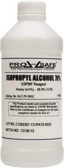 PRO-SAFE - 16 oz Isopropyl Alcohol Liquid - Comes in Bottle, 70% Isopropyl Alcohol - Americas Tooling