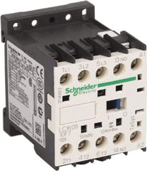 Schneider Electric - 3 Pole, 110 Coil VAC at 50/60 Hz, 6 Amp at 440 VAC, Nonreversible IEC Contactor - BS 5424, CSA, IEC 60947, NF C 63-110, RoHS Compliant, UL Listed, VDE 0660 - Americas Tooling