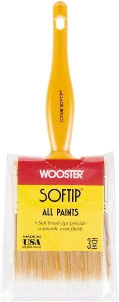 Wooster Brush - 3" Synthetic General Purpose Paint Brush - 2-11/16" Bristle Length, Plastic Handle - Americas Tooling