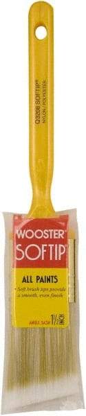 Wooster Brush - 1-1/2" Synthetic Sash Brush - 2-3/16" Bristle Length, Plastic Handle - Americas Tooling