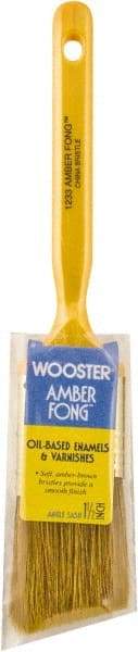 Wooster Brush - 1-1/2" Hog Sash Brush - 1-15/16" Bristle Length, Plastic Handle - Americas Tooling