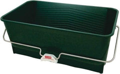 Wooster Brush - 5 Gal, 10" High, Polypropylene Rectangular Green Single Pail - Handle Included, 14" Top Length x 24" Top Width - Americas Tooling