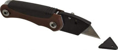 Paramount - Fixed Folding Utility Knife - 2-3/8" Blade, Molded Rubberized Handle, 1 Blade Included - Americas Tooling