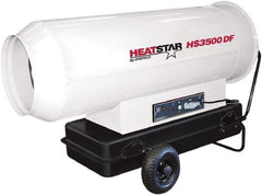 Heatstar - 360,000 BTU Rating, Kerosene Forced Air Heater - 1,750 Sq Ft Max Heating Area, 27.7 Gal Capacity, Fuel with Diesel, Kerosene, JP-8 & Jet8 - Americas Tooling