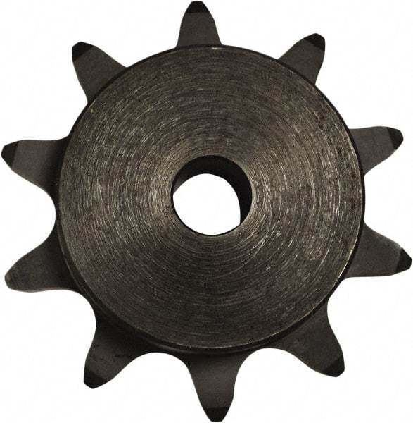 U.S. Tsubaki - 20 Teeth, 2" Chain Pitch, Chain Size 2080, Double Pitch Sprocket - 1" Bore Diam, 6.472" Pitch Diam, 6.91" Outside Diam - Americas Tooling