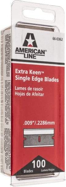 American Line - Knife Blades - .009" EXTRA KEEN 100PK SINGLE EDGE BLADE - Americas Tooling