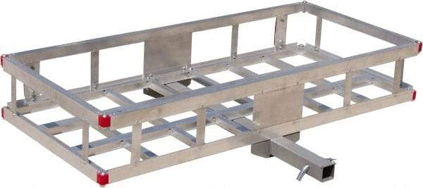 Erickson Manufacturing - Aluminum Cargo Carrier - 22-1/2" Wide x 49" Long, Silver, For Use with 2" Receivers - Americas Tooling