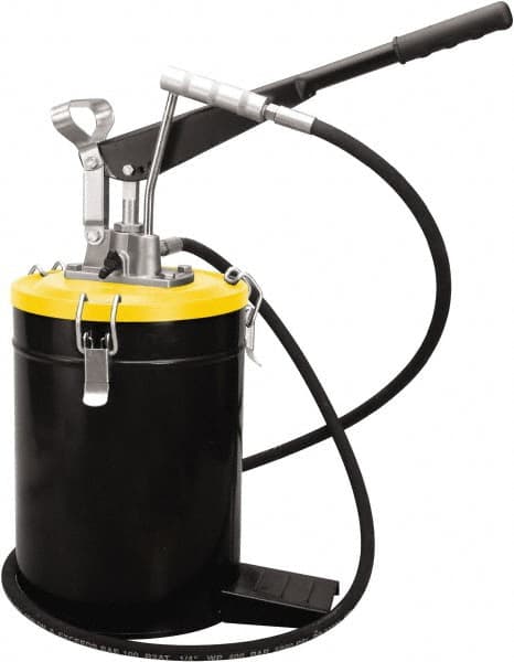 PRO-LUBE - Grease Lubrication 3 Strokes/oz Flow Aluminum & Steel Lever Hand Pump - For 528 oz Container - Americas Tooling