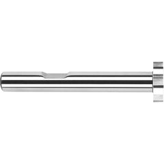 Harvey Tool - 3/4" Cut Diam, 5/64" Cut Width, 3/8" Shank, Straight-Tooth Woodruff Keyseat Cutter - Exact Industrial Supply