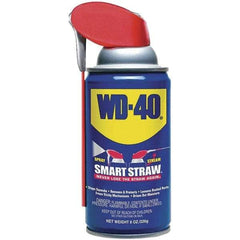 WD-40 - 8 oz Multi-Use Product with Smart Straw, Sprays 2 Ways - Multi-Purpose Lubricant: Stop Squeaks, Removes & Protects, Loosens Rusted Parts, Free Sticky Mechanisms, Drives Out Moisture - Americas Tooling