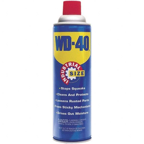 WD-40 - 16 oz Multi-Use Product Industrial Size - Multi-Purpose Lubricant: Stop Squeaks, Removes & Protects, Loosens Rusted Parts, Free Sticky Mechanisms, Drives Out Moisture - Americas Tooling