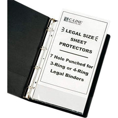 C-LINE - 50 Piece Clear Sheet Protectors-Ring Binder - 14" High x 8-1/2" Wide - Americas Tooling