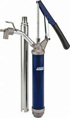 Lincoln - 4.5 Strokes per Gal, 3/4" Outlet, 2 GPM, Brass Hand Operated Barrel Lift Pump - 14 oz per Stroke, 17" OAL, For 15 to 55 Gal Drums, For Paint Thinners & Petrolem Based Media - Americas Tooling