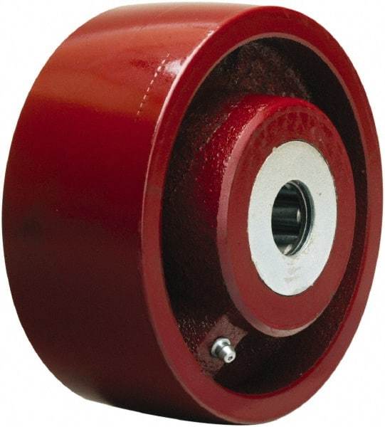 Hamilton - 6 Inch Diameter x 2-1/2 Inch Wide, Cast Iron Caster Wheel - 2,200 Lb. Capacity, 3-1/4 Inch Hub Length, 1 Inch Axle Diameter, Straight Roller Bearing - Americas Tooling