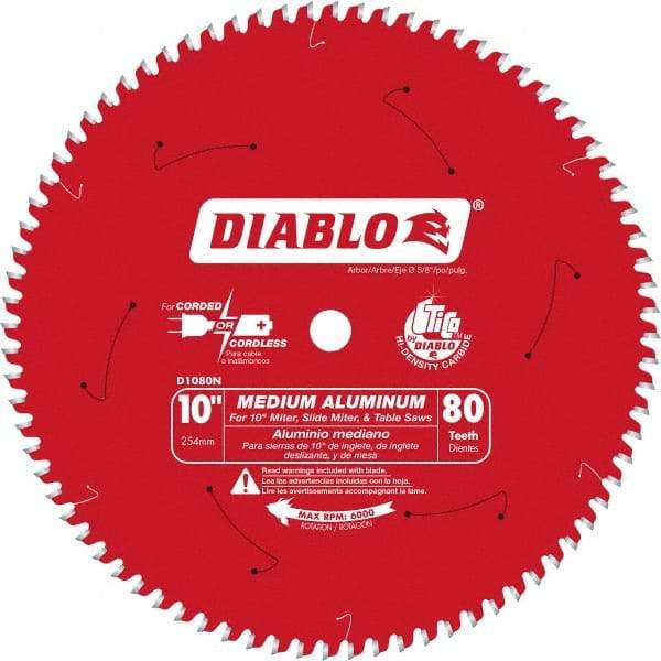 Freud - 10" Blade Diam, 100 Teeth, Carbide-Tipped Cold Saw Blade - 5/8" Arbor Hole Diam, 0.071" Blade Thickness - Americas Tooling