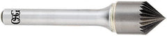 OSG - 1" Head Diam, 1/2" Shank Diam, 46 Flute 60° Solid Carbide Countersink - Americas Tooling