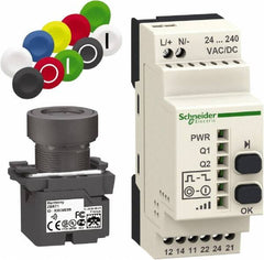 Square D - Maintained (MA) and Momentary (MO), Wireless Pushbutton System with Programmable Receiver - 24-240 VAC/VDC - Americas Tooling