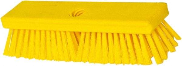 PRO-SOURCE - 1-3/4" Bristle Length, Polypropylene Food Service Brush - 10" Long x 2-1/2" Wide Head, Yellow, Foam Block - Americas Tooling